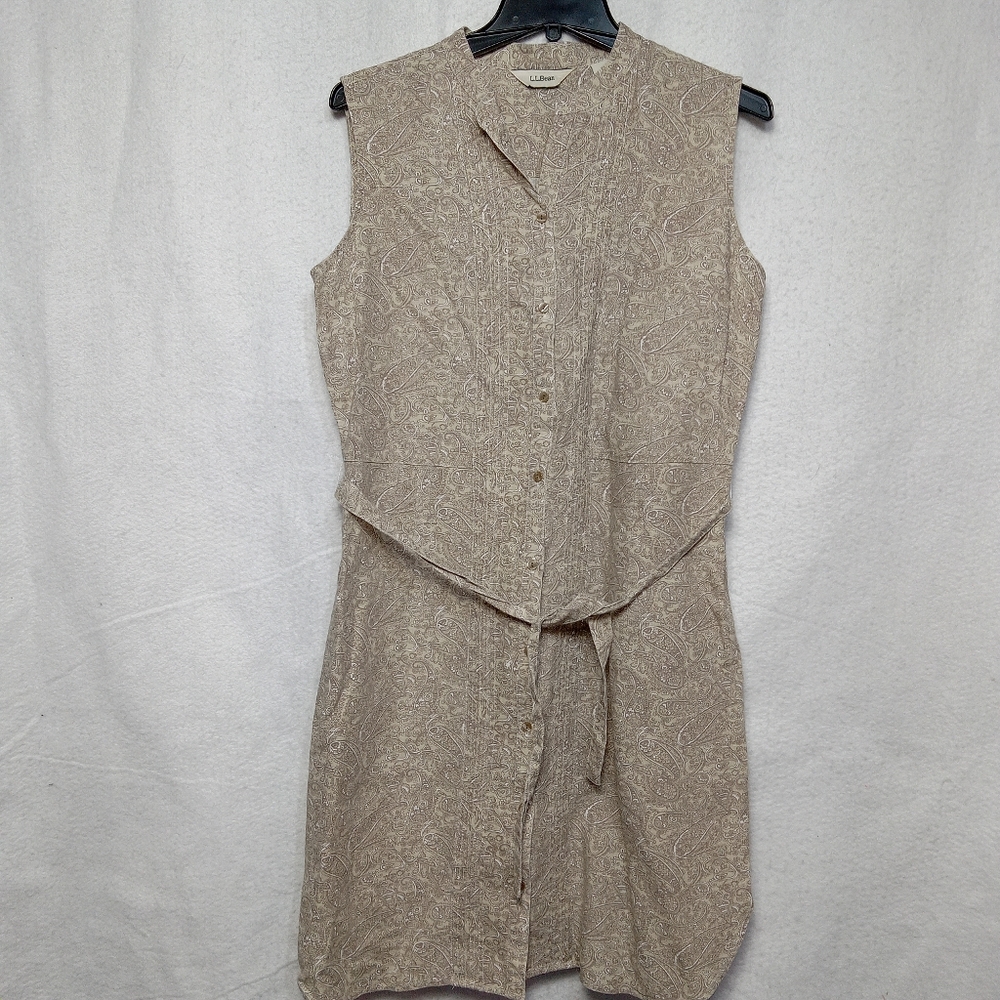 LL Bean Women's Linen Dress Size 12